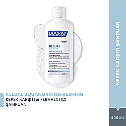 Ducray Kelual Squanorm Kepek Karşıtı ve Ferahlatıcı Şampuan 400 ml - 2