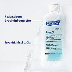 Ducray Kelual Squanorm Kepek Karşıtı ve Ferahlatıcı Şampuan 400 ml - 3