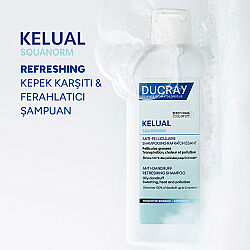 Ducray Kelual Squanorm Kepek Karşıtı ve Ferahlatıcı Şampuan 400 ml - 7