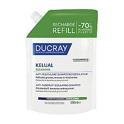 Ducray Kelual Squanorm Yağlı Saçlar için Kepek Karşıtı Şampuan 400 ml -  Refill - 1