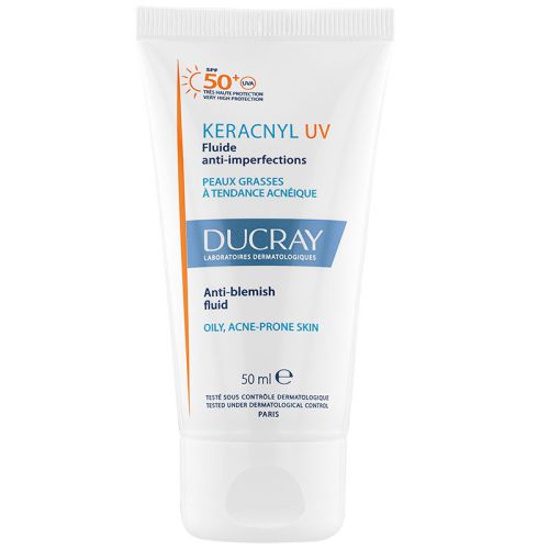 Ducray Keracnyl UV SPF50+ Yağlı Ciltler İçin Güneş Koruyucu 50 ml - 1