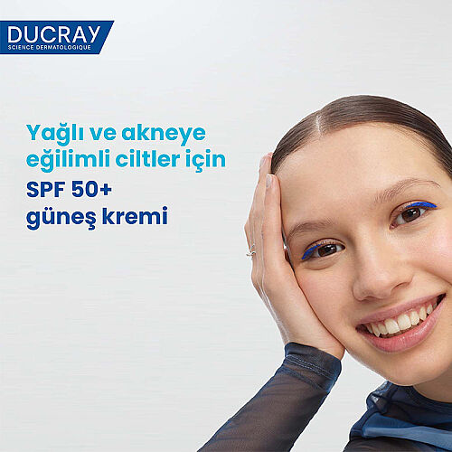 Ducray Keracnyl UV SPF50+ Yağlı Ciltler İçin Güneş Koruyucu 50 ml - Ducray (1)