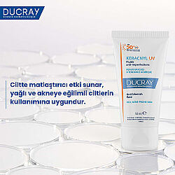 Ducray Keracnyl UV SPF50+ Yağlı Ciltler İçin Güneş Koruyucu 50 ml - 4