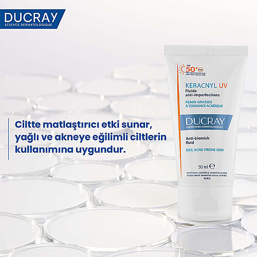 Ducray Keracnyl UV SPF50+ Yağlı Ciltler İçin Güneş Koruyucu 50 ml - 4