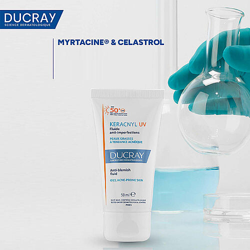 Ducray Keracnyl UV SPF50+ Yağlı Ciltler İçin Güneş Koruyucu 50 ml - 6