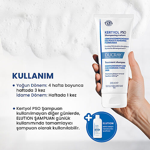 Ducray Kertyol Pso Kepek Karşıtı Bakım Şampuanı 200 ml - 4