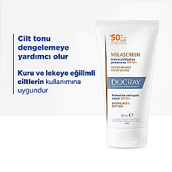 Ducray Melascreen UV Cream SPF 50+ Kuru Ciltler için Leke Karşıtı Güneş Kremi 50 ml - 2