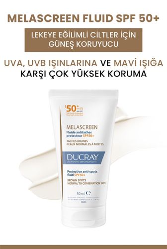 Ducray Melascreen UV Fluid SPF 50+ Leke Karşıtı Normal ve Karma Ciltler için Güneş Kremi 50 ml - 3