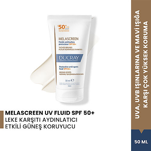 Ducray Melascreen UV Fluid SPF 50+ Normal ve Karma Ciltler Leke Karşıtı Güneş Kremi 50 ml - Ducray (1)