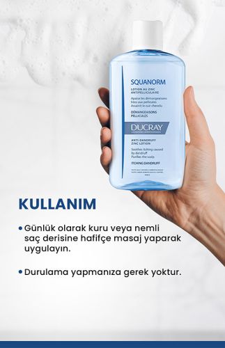 Ducray Squanorm Kepek Karşıtı Çinko İçeren Losyon 200 ml - 3