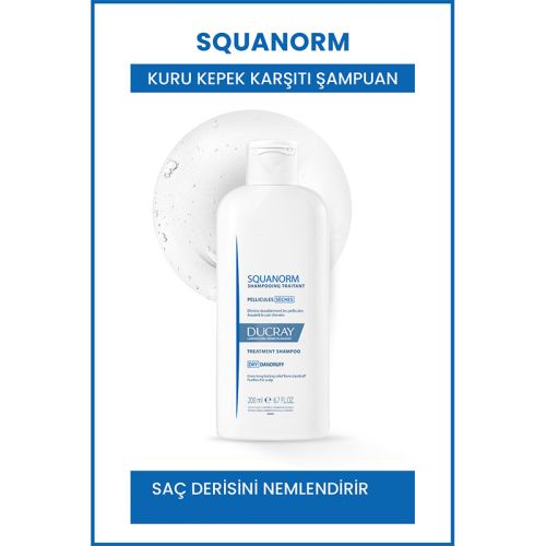 Ducray Squanorm Kuru Saçlar İçin Kepek Karşıtı Şampuan 200 ml - 2