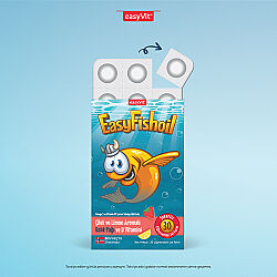 Easy Fish Oil Çilek ve Limon Aromalı Balık Yağı ve D Vitamini 30 Çiğnenebilir Jel - 3