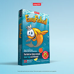 Easy Fish Oil Portakal ve Limon Aromalı Balık Yağı ve D Vitamini 30 Çiğnenebilir Form - 2