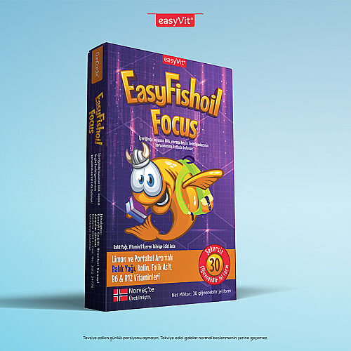 Easy Fish Oil Q Kids Çiğnenebilir 30 Tablet - EasyVit (1)