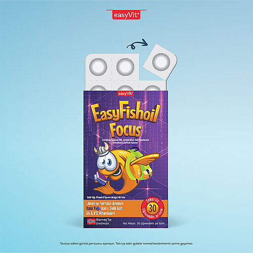 Easy Fish Oil Q Kids Çiğnenebilir 30 Tablet - 3