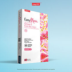 EasyMom Omega 3 Folik Asit ve Kolin İçeren Takviye Edici Gıda 30 Adet - 2