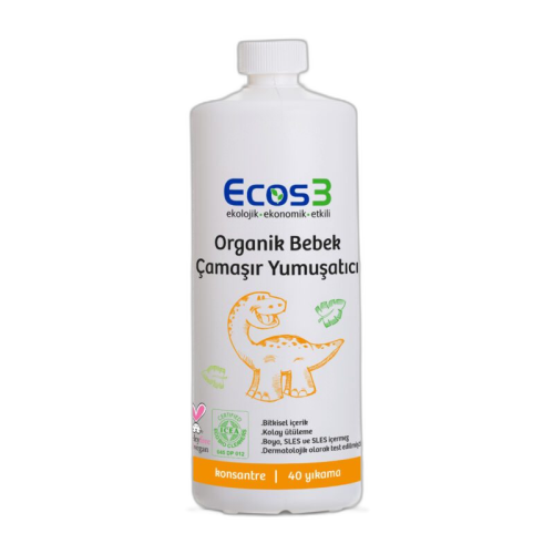 Ecos3 Organik Bebek Çamaşır Yumuşatıcı 1000 ml - Ecos3