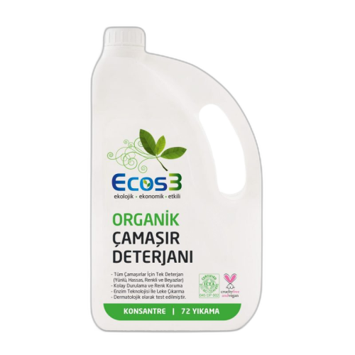 Ecos3 Ultra Konsantre Sıvı Çamaşır Deterjanı 2500 ml - Ecos3