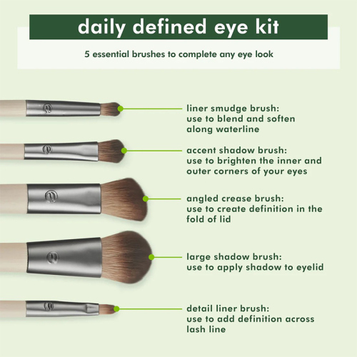 Ecotools Daily Defined Eye Makeup Brush Kit - 4