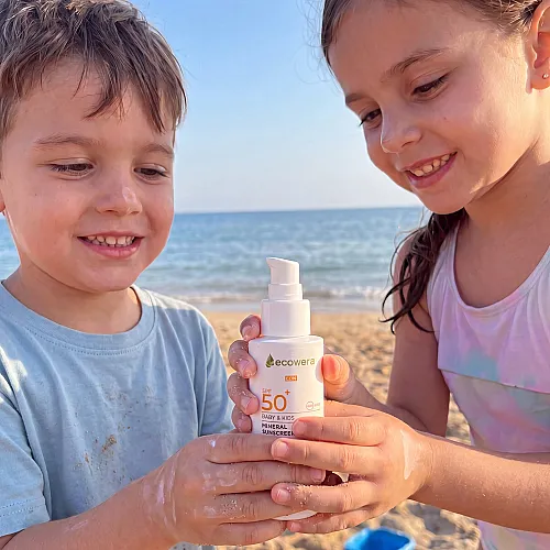 Ecowera Çocuklara Özel Mineral Güneş Kremi Spf50+ 100ml - 5