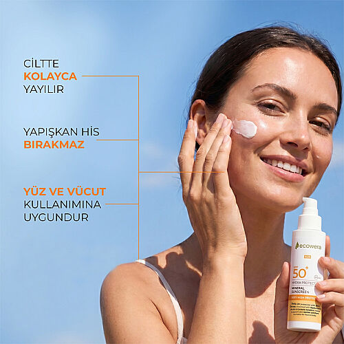 Ecowera Mineral Güneş Kremi Spf50+ 150ml - 4