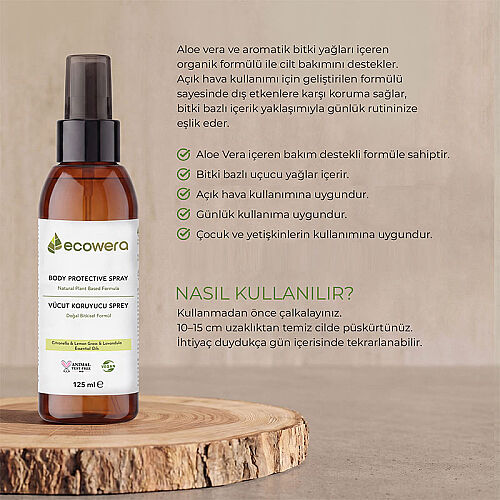 Ecowera Vücut Koruyucu Sprey 125 ml - 6