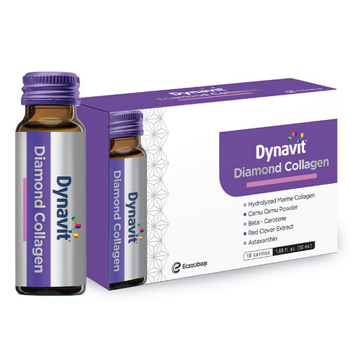 Eczacıbaşı Dynavit Diamond Collagen Sıvı Takviye Edici Gıda 10 x 50 ml - Dynavit