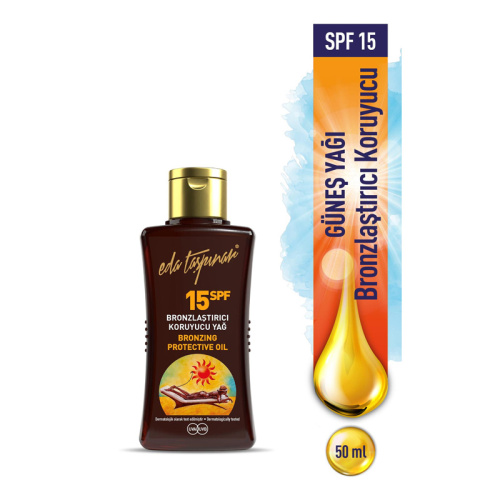 Eda Taşpınar Bronzing Protective Oil Spf 15 50 ml Seyahat Boy - Eda Taşpınar (1)
