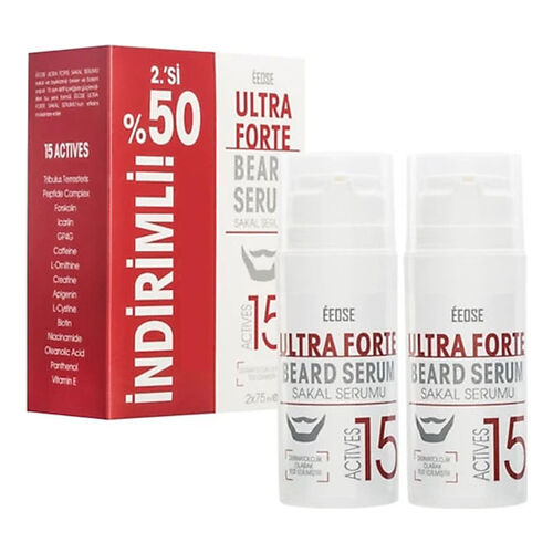 Eeose Ultra Forte Actives 15 Sakal Serumu 2x75ml SET - Eeose