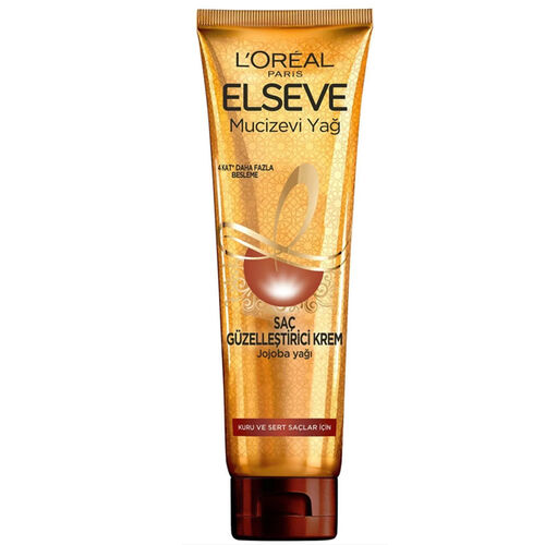 Elseve Mucizevi Yağ Kuru ve Sert Saçlar İçin Saç Güzelleştirici Krem 150 ml - Elseve