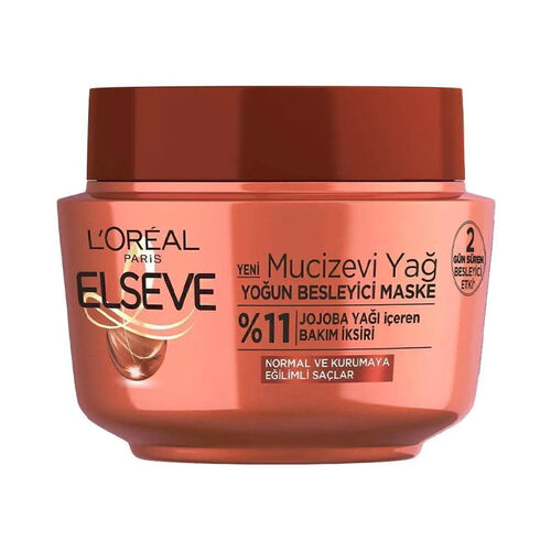 Elseve Mucizevi Yağ Yoğun Besleyici Maske Jojoba Yağı İçeren Bakım İksiri 300 ml - 1