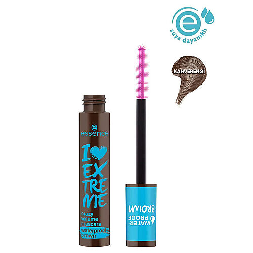 Essence I Love Extreme Crazy Volume Brown Maskara 12 ml - Essence (1)