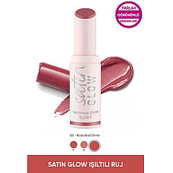 Essence Satin Glow Luminous Shine Lipstick 3.5 gr 03 Rose And Shine - 3
