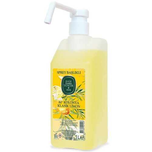 Eyüp Sabri Tuncer Klasik Limon Kolonya Sprey Başlıklı 1 Litre - Eyüp Sabri Tuncer