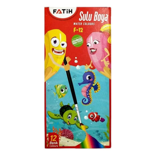 Fatih 12 Renk Sulu Boya (Promosyon Ürünü) - 1