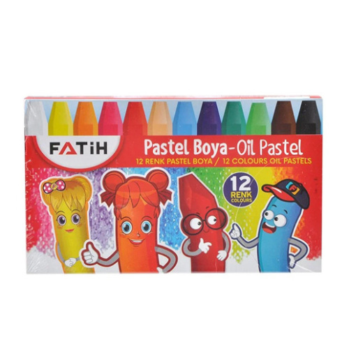 Fatih Pastel Boya 12 Renk (Promosyon Ürünü) - 1