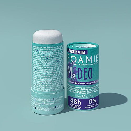 Foamie Magnesium Active Ferah Kokulu Katı Deodorant - Rain In The Woods 40 gr - Foamie (1)