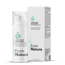 From Natura Çay Ağacı ve Lavanta Akne ve Siyah Nokta Karşıtı Bakım Kremi 50 ml - 1