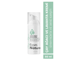 From Natura Çay Ağacı ve Lavanta Akne ve Siyah Nokta Karşıtı Bakım Kremi 50 ml - 2