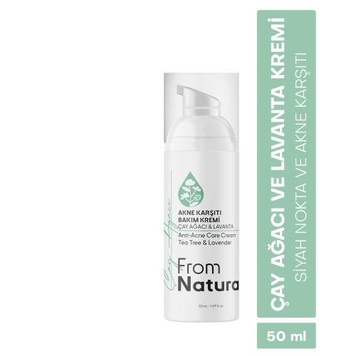 From Natura Çay Ağacı ve Lavanta Akne ve Siyah Nokta Karşıtı Bakım Kremi 50 ml - From Natura (1)