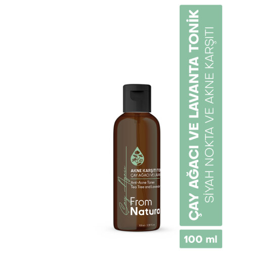 From Natura Çay Ağacı ve Lavanta Akne ve Siyah Nokta Karşıtı Tonik 100 ml - From Natura (1)