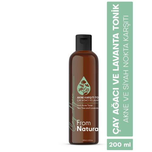 From Natura Çay Ağacı ve Lavanta Akne ve Siyah Nokta Karşıtı Tonik 200 ml - From Natura (1)
