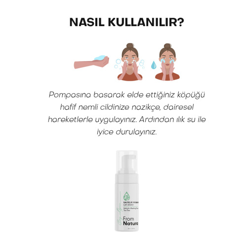 From Natura Çay Ağacı ve Salisilik Asit Yıkama Köpüğü 100 ml - 5