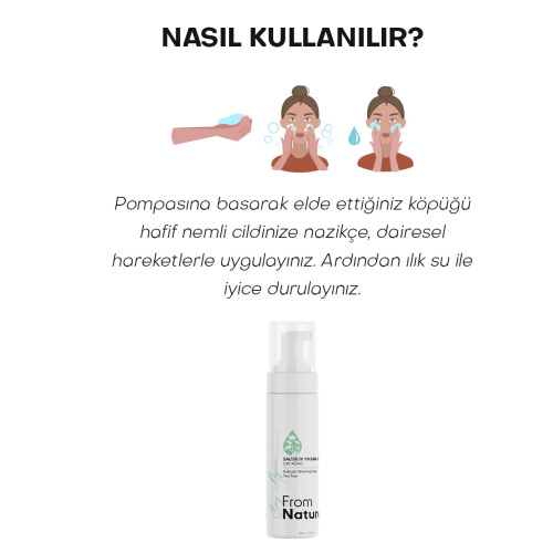 From Natura Çay Ağacı ve Salisilik Asit Yıkama Köpüğü 200 ml - 5