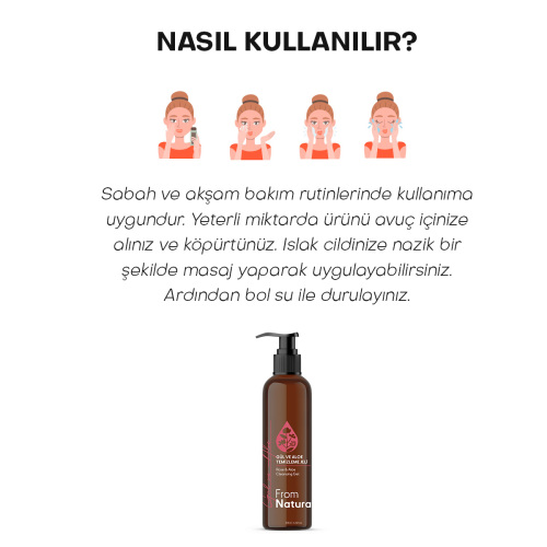 From Natura Gül Aloe Temizleme Jeli 200 ml - 5