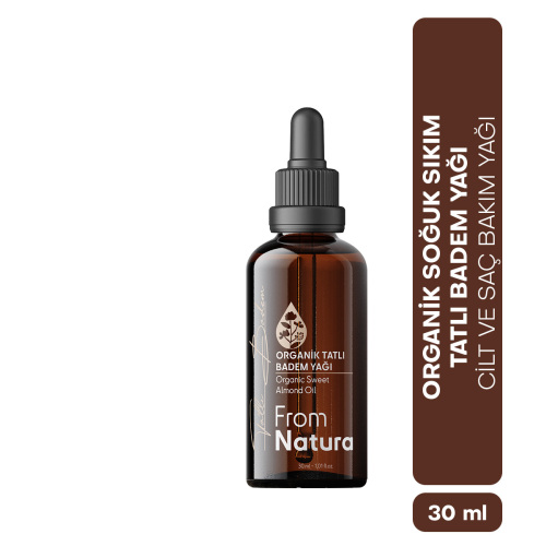 From Natura Organik Soğuk Sıkım Tatlı Badem Yağı 30 ml - From Natura (1)