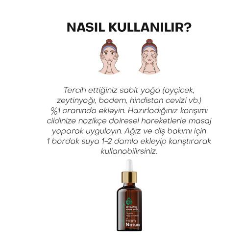 From Natura Organik Uçucu Nane Yağı 18 ml - 5