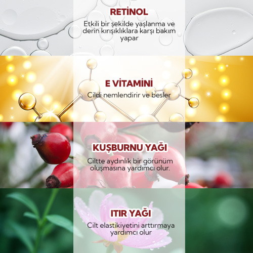 From Natura Yenileyici Yaşlanma Karşıtı Retinol Gece Serumu 30 ml - 4