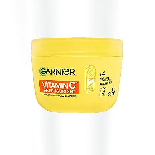 Garnier C Vitamini Fresh & Bright Aydınlatıcı Nemlendirici Sorbe Yüz Kremi 85 ml - Garnier
