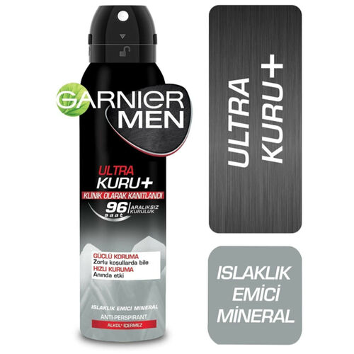 Garnier Men Ultra Kuru Deodorant Sprey 150 ml - Diğer